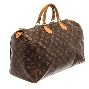 Auth Louis Vuitton Monogram LV Speedy 40